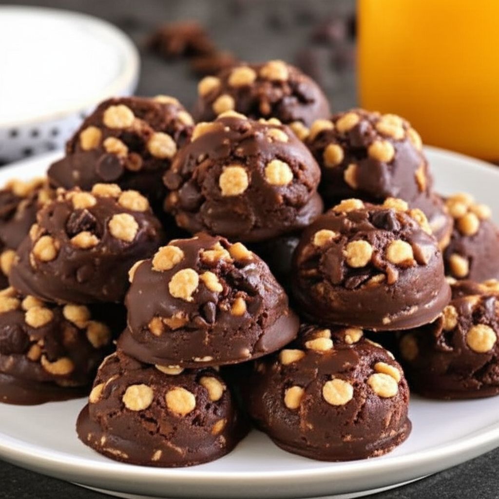 No-Bake Chocolate-Peanut Butter Drop Cookies