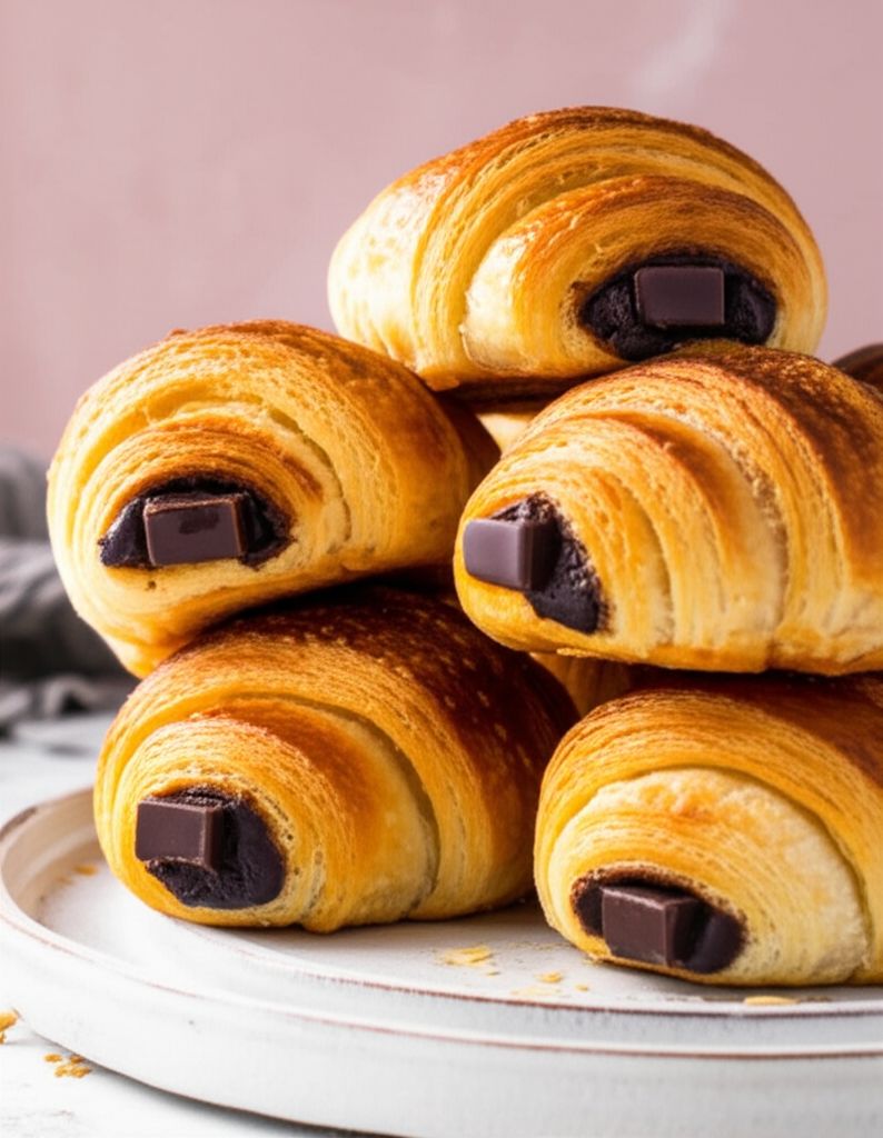 Pain au Chocolat (Chocolate Croissants)