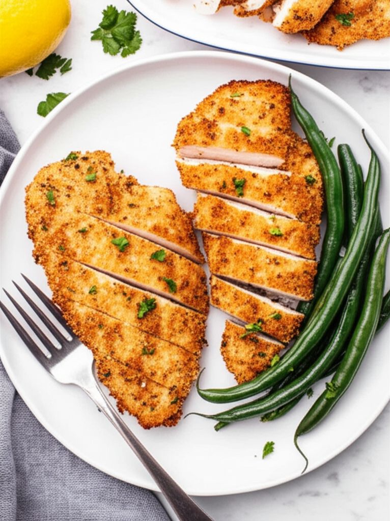 Parmesan-Crusted Lemon-Pepper Chicken