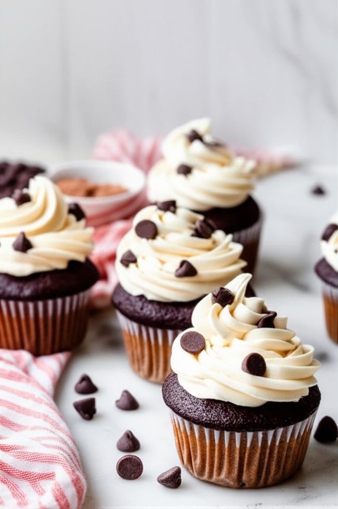 Peanut Butter and Chocolate Chip Cupcakes