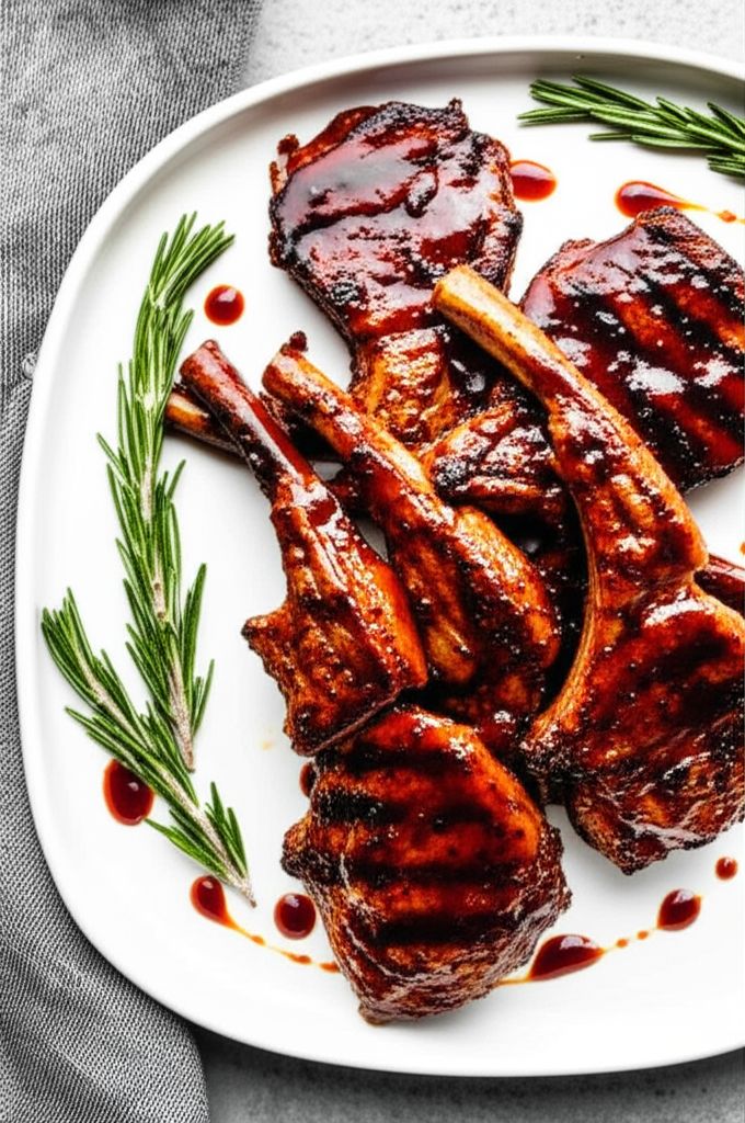 Spicy Barbequed Chops