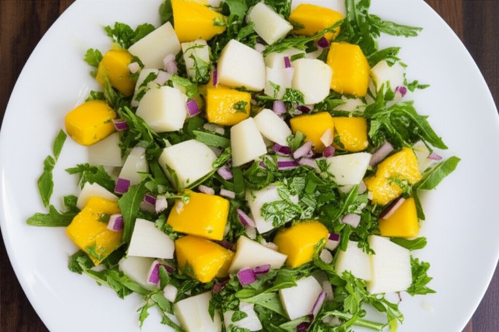 Tropical Hearts of Palm Salad with Mango and Avocado