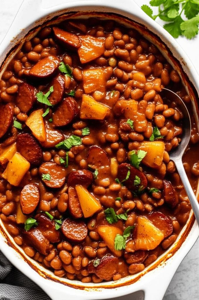 Tropical Island Baked Beans