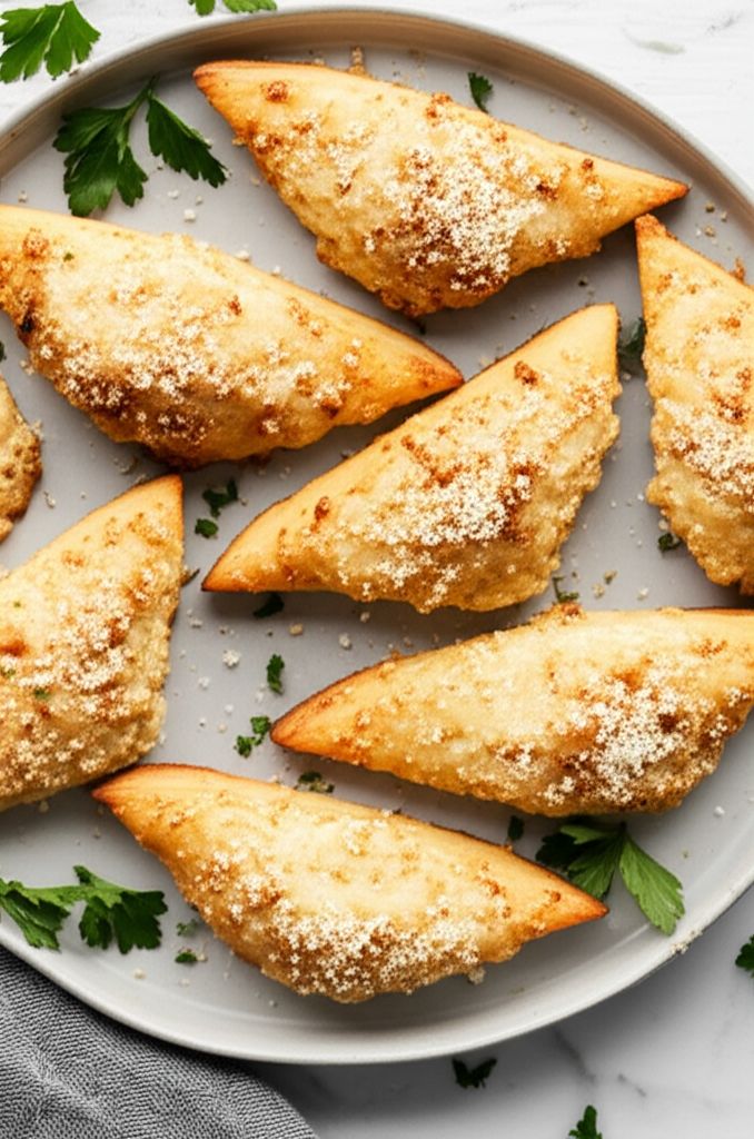 Artichoke and Crabmeat Triangles