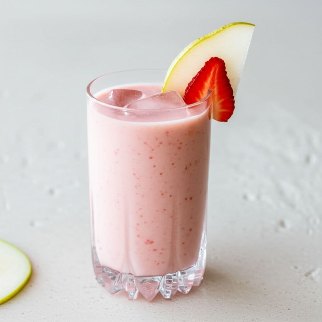Asian Pear and Strawberry Smoothie