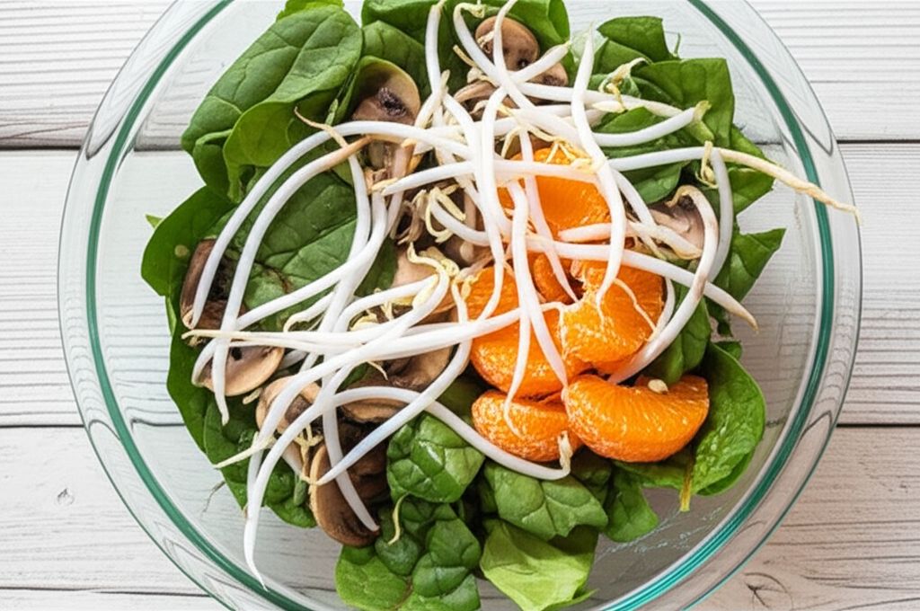 Asian-Inspired Spinach Salad