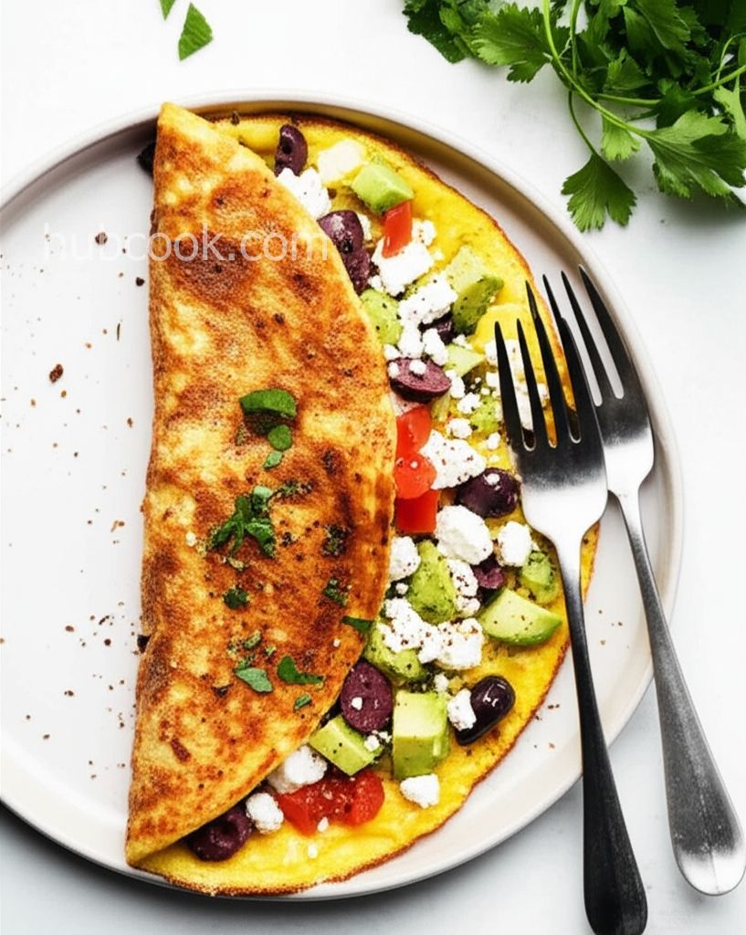 Avocado Greek Omelet
