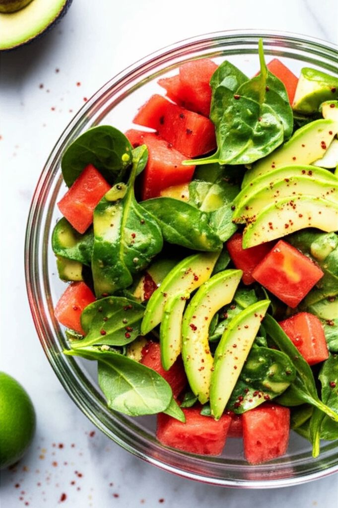 Avocado Watermelon Salad