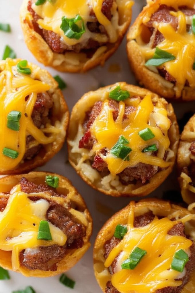 Bacon Cheeseburger Tater Tot Bites