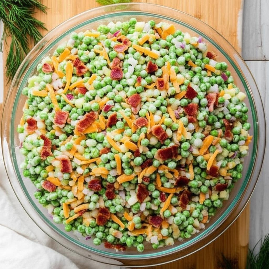 Bacon Ranch Pea Salad