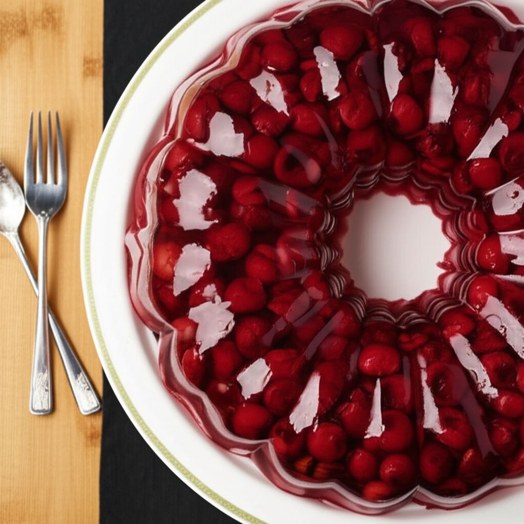 Bing Cherry Gelatin Mold