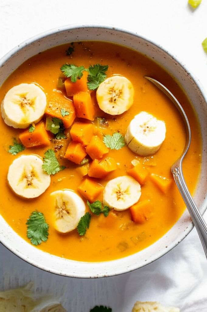 Butternut Chicken and Banana Soup