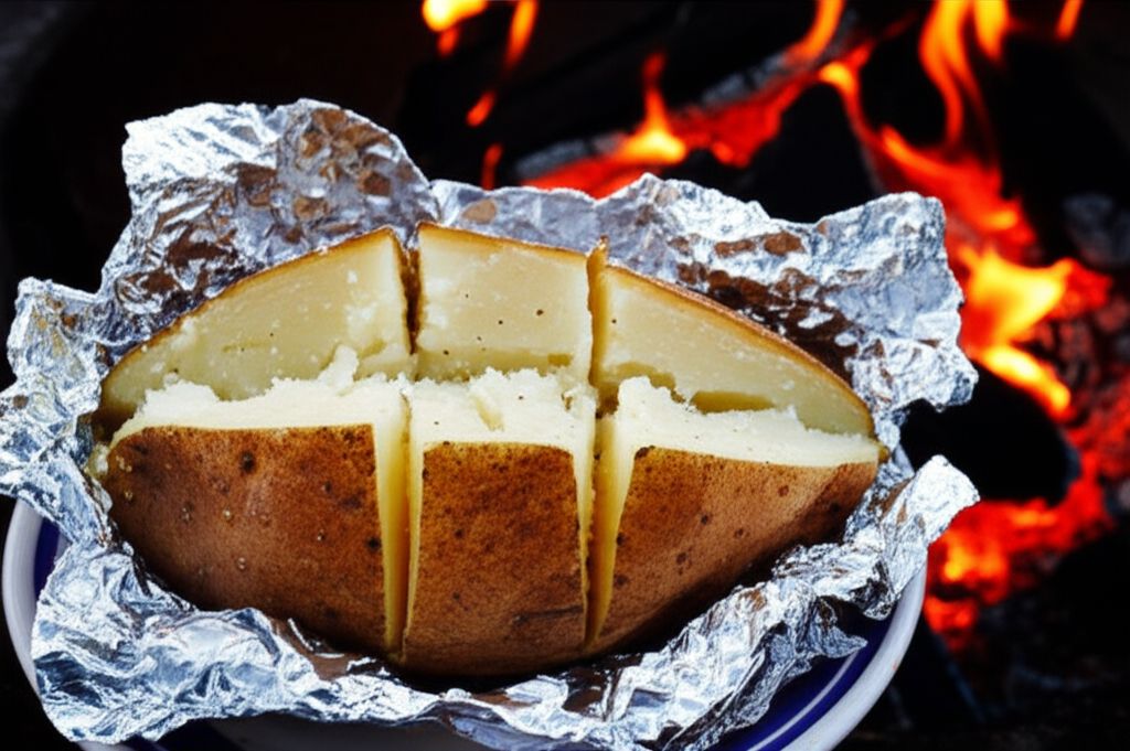 Campfire Baked Potatoes