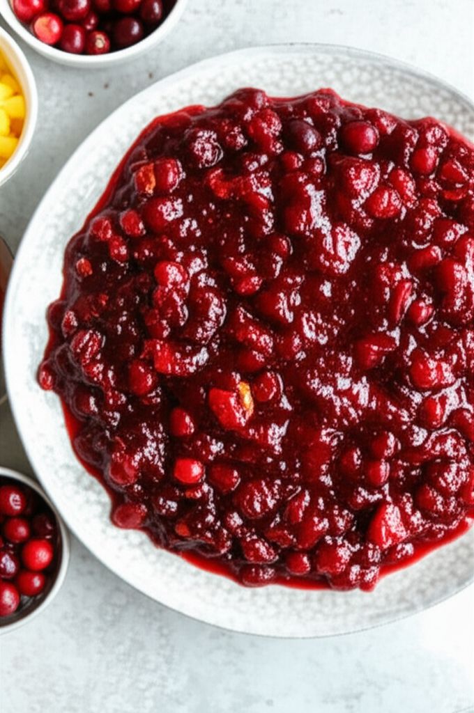 Cranberry-Raspberry Dessert Sauce