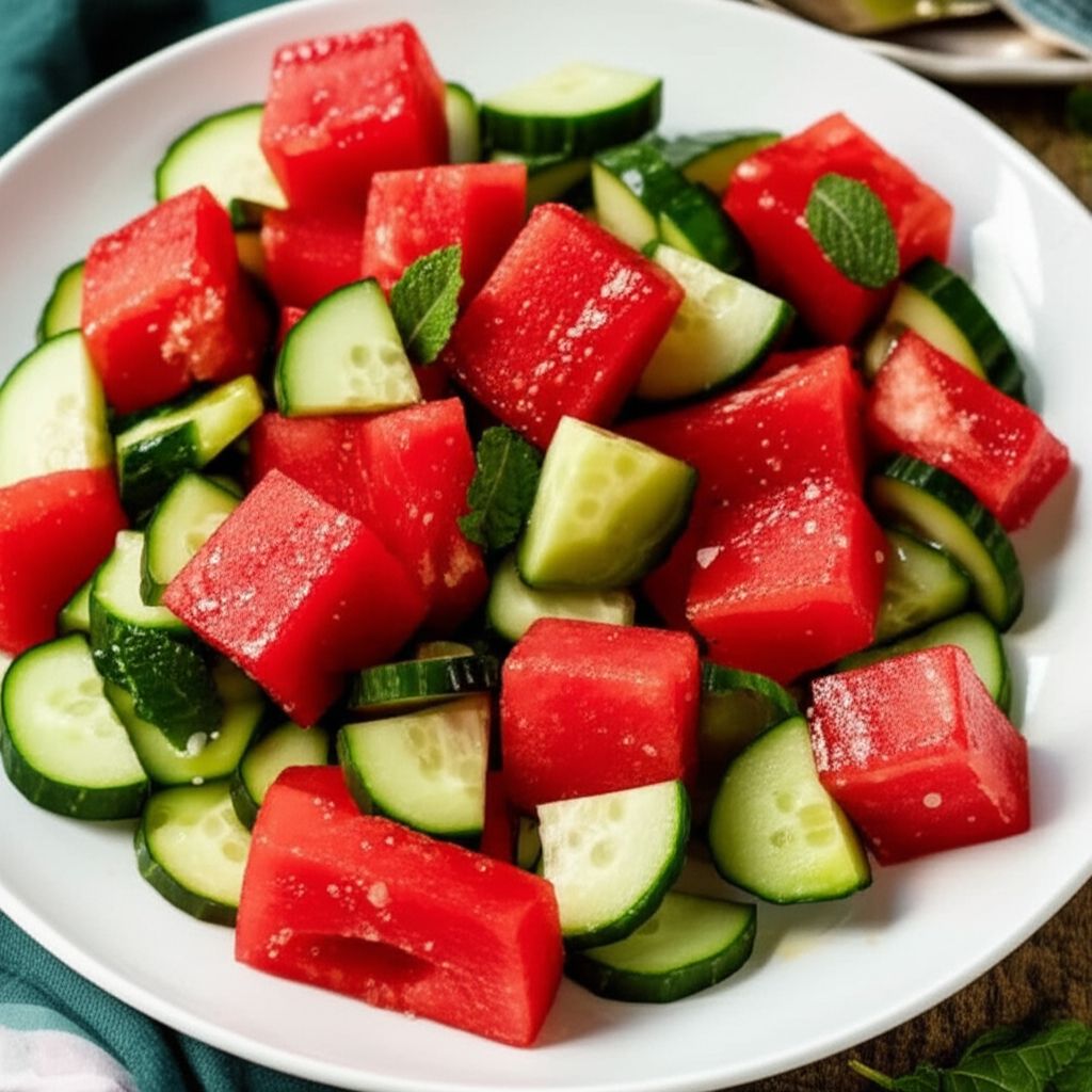 Cucumber-Watermelon Salad