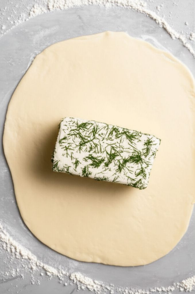 Dill Wrapped Cream Cheese