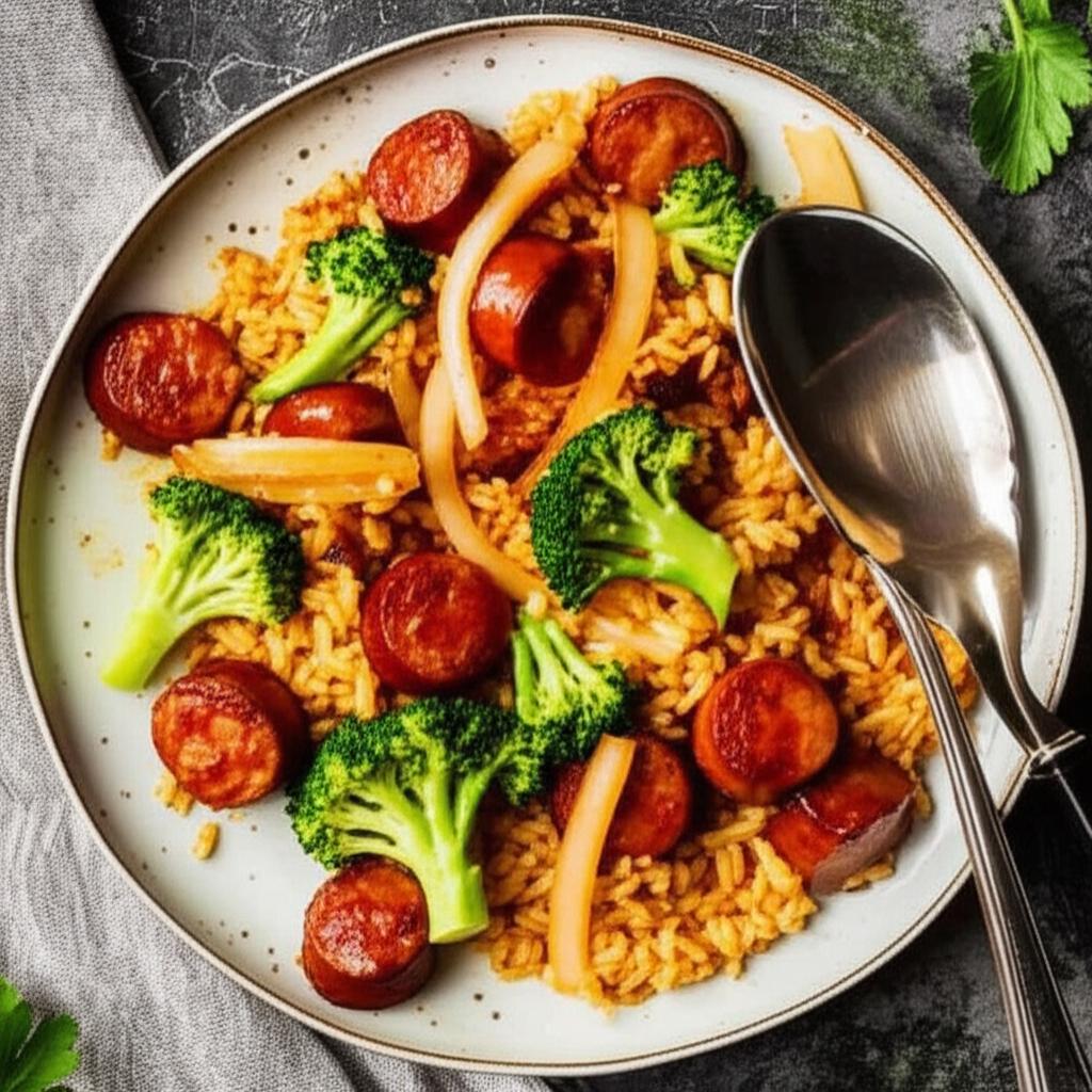 Easy Smoked Sausage Skillet