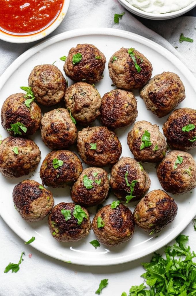 Feta and Olive Meatballs