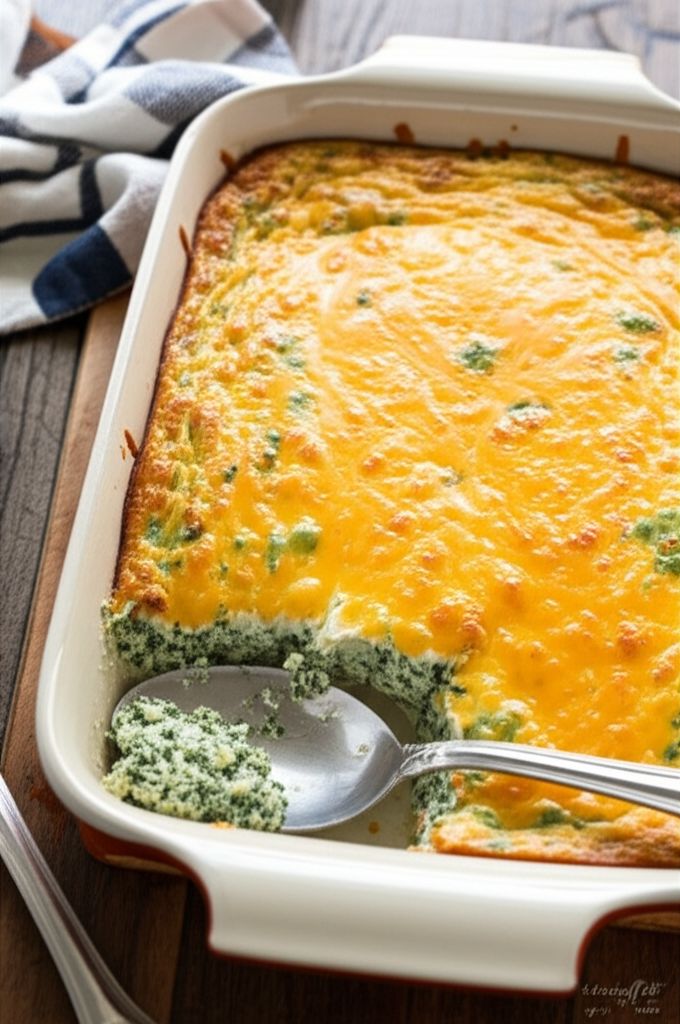 Grandma's Spinach Souffle Bake