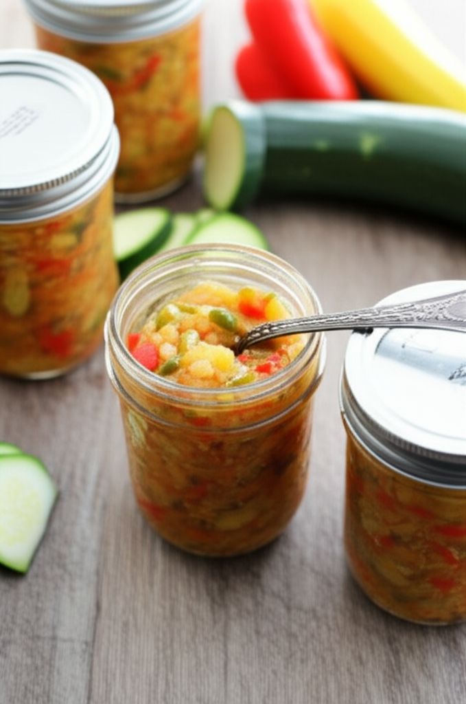 Homemade Sweet Zucchini Relish