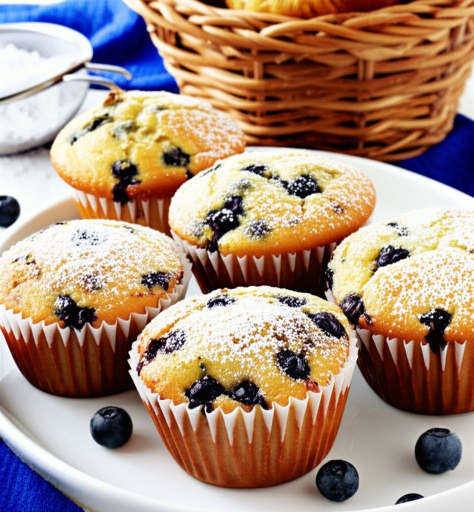 Jordan Marsh Style Blueberry Muffins