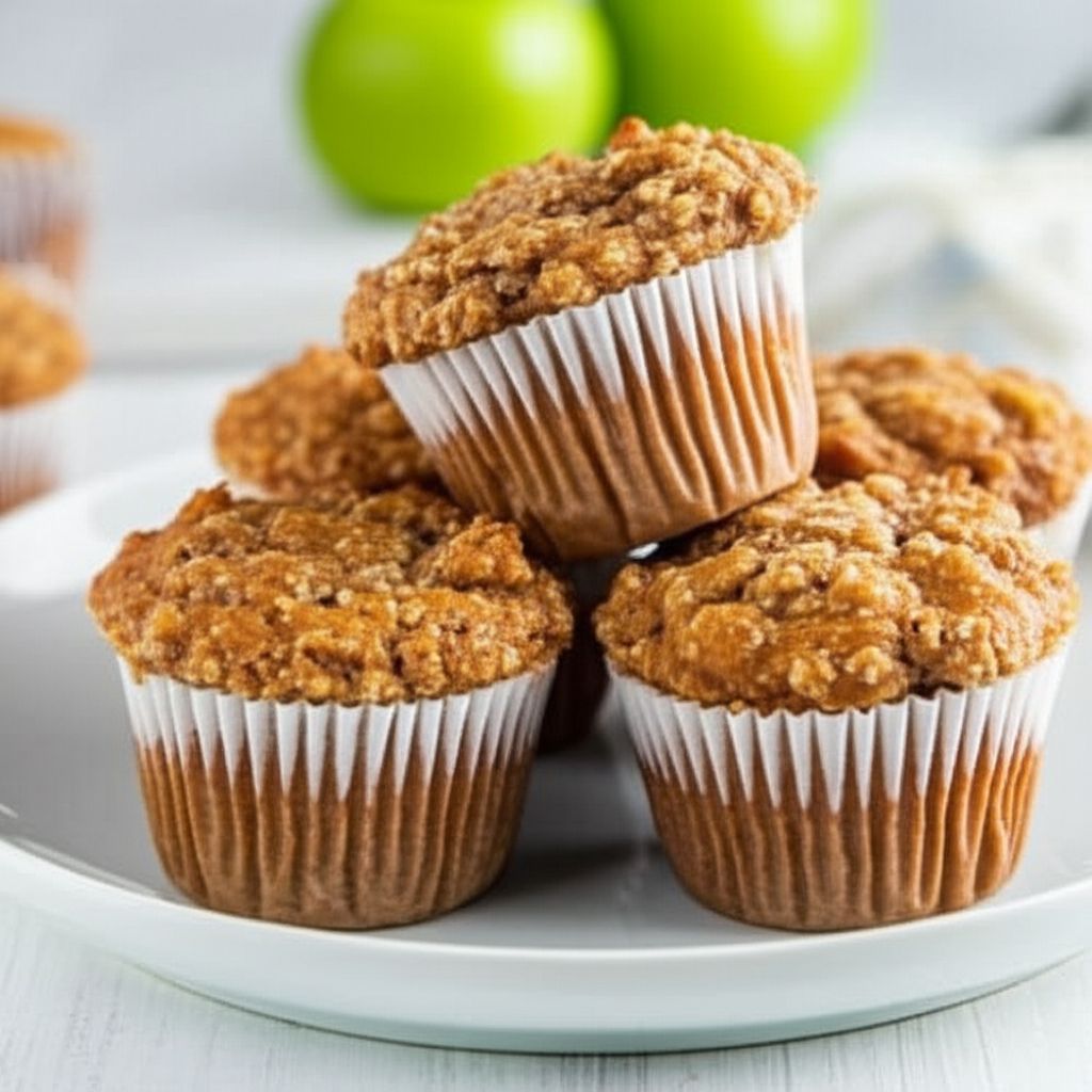 Low Fat Apple Bran Muffins