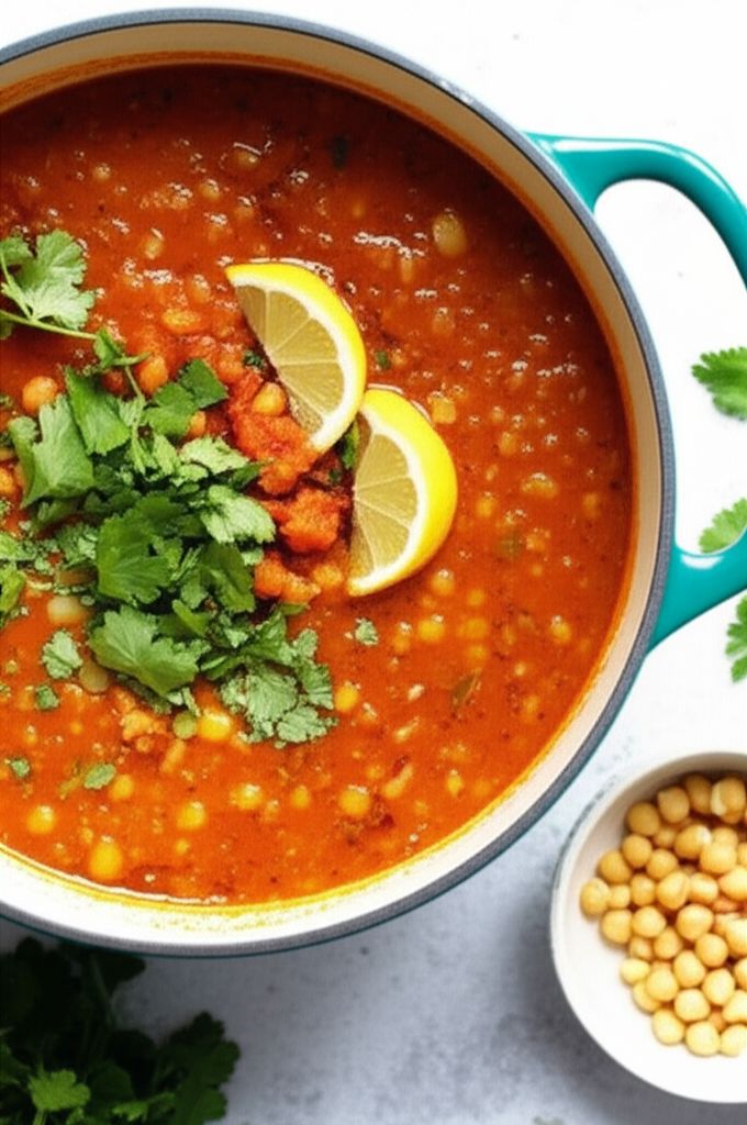 Moroccan Harira (Bean Soup)