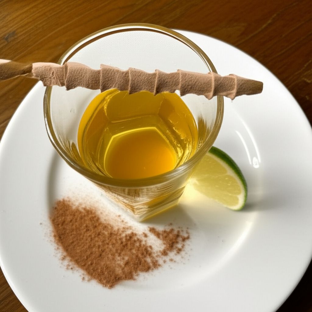 Orange and Cinnamon Tequila Shot
