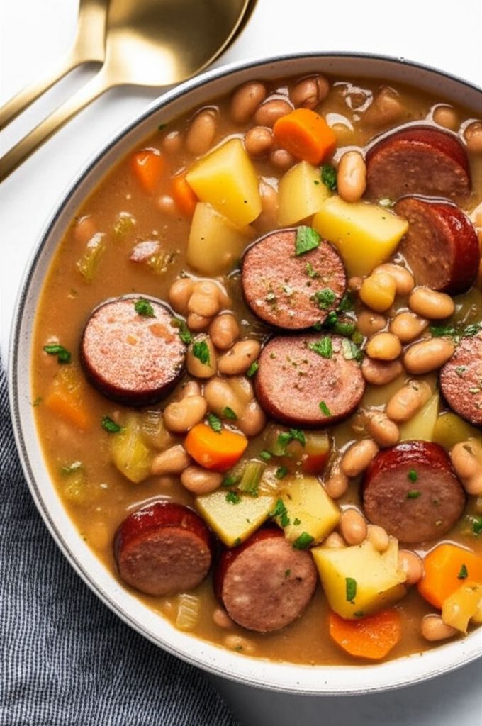 Pinto Bean and Sausage Soup