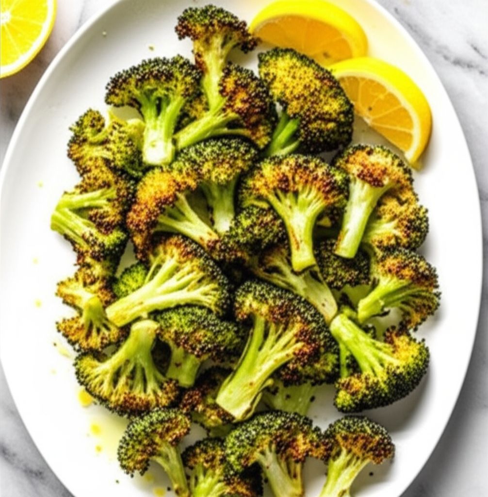 Roasted Garlic Lemon Broccoli