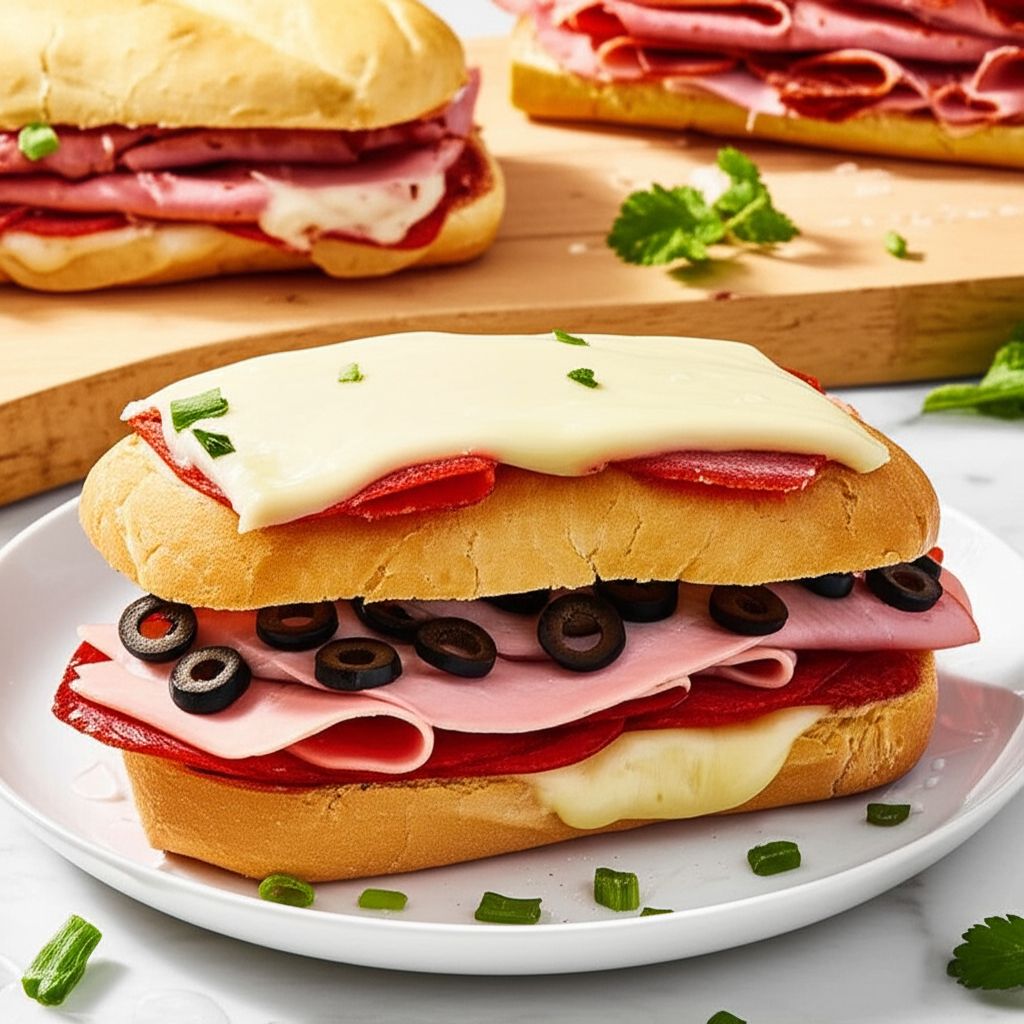 Salami, Ham, and Pepperoni Sandwiches in the Air Fryer