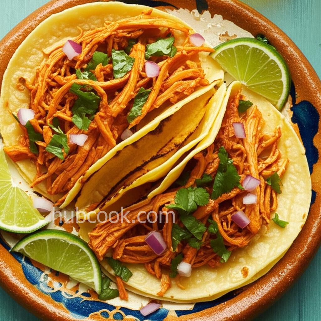 Slow Cooker Pulled Chicken Tacos