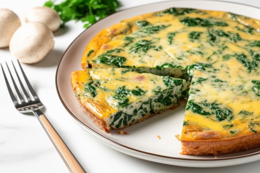 Spinach and Mushroom Frittata