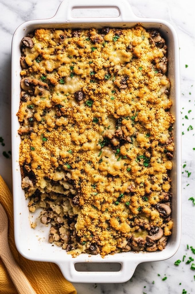 Stuffed Mushroom Casserole