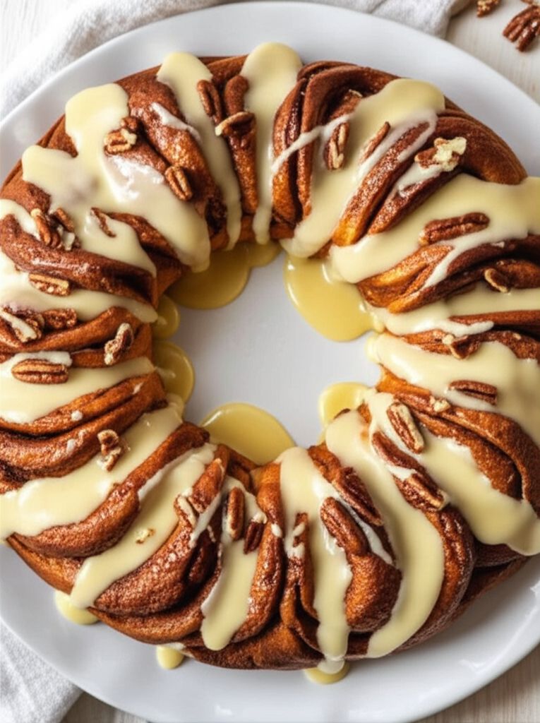 Swedish Tea Ring with Pecans
