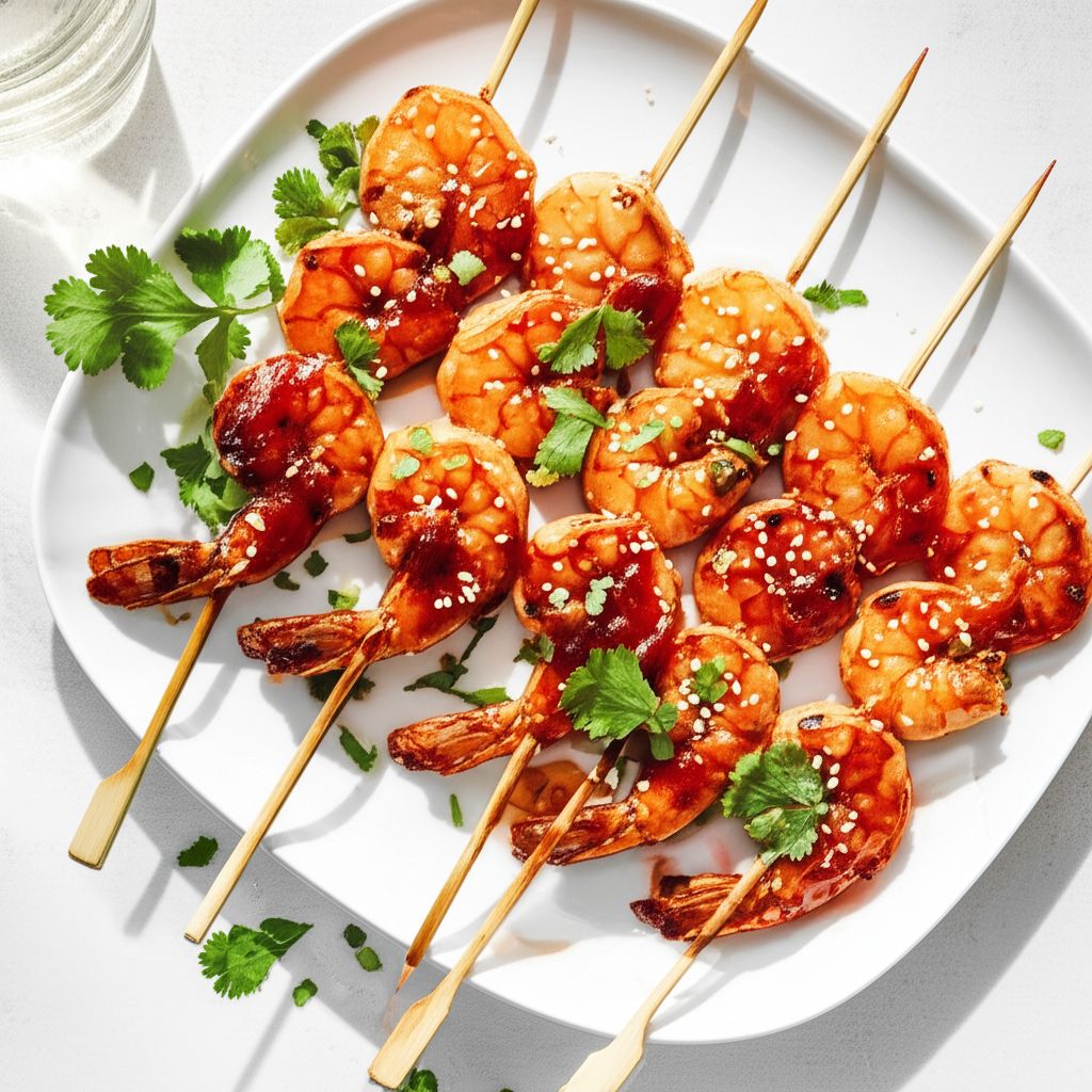 Sweet and Spicy Grilled Shrimp