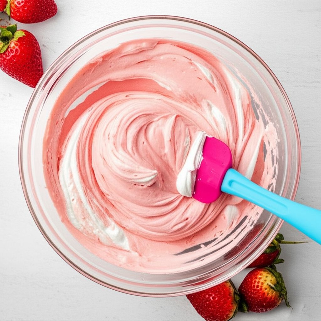 Whipped Strawberry Cream Cheese Frosting