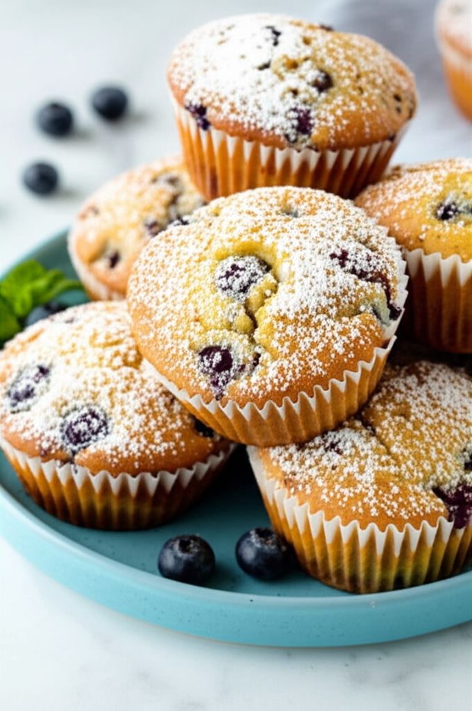 World's Best Lemon Blueberry Muffins
