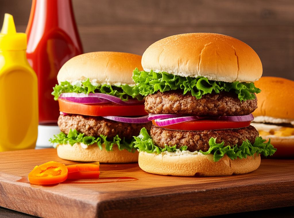 Air Fryer Burgers