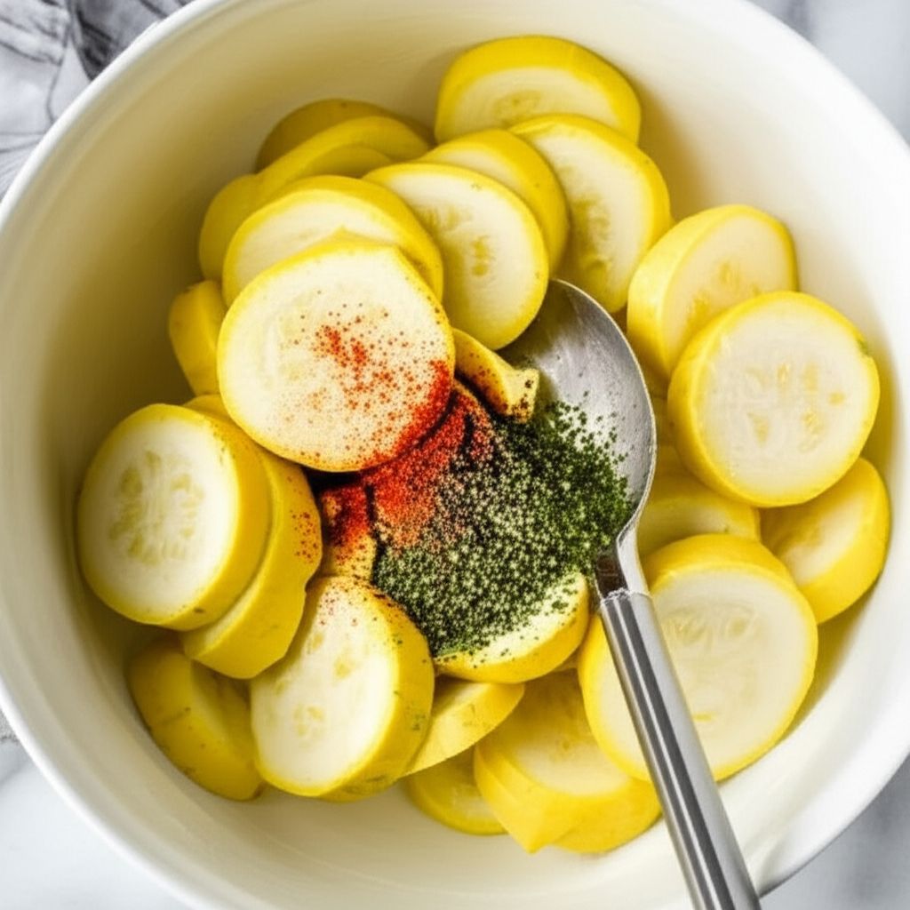 Air Fryer Parmesan Yellow Squash