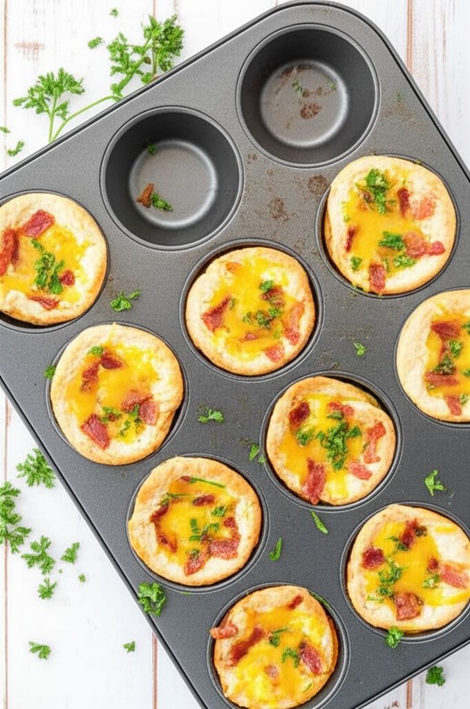 Bacon & Egg Biscuit Cups