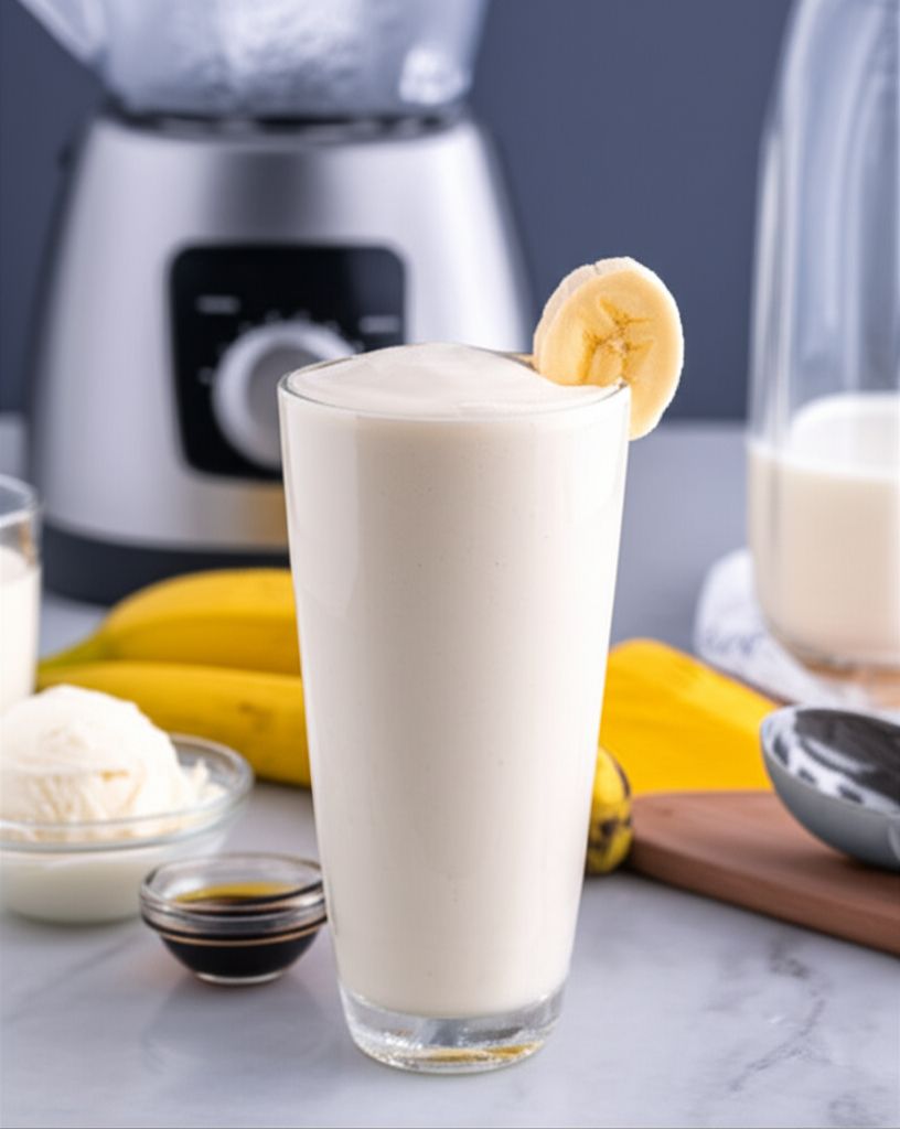 Banana Ice Cream Shake