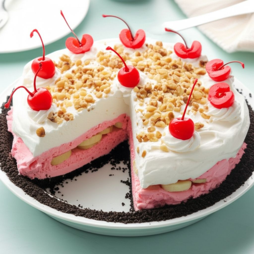 Banana Split Ice Cream Pie