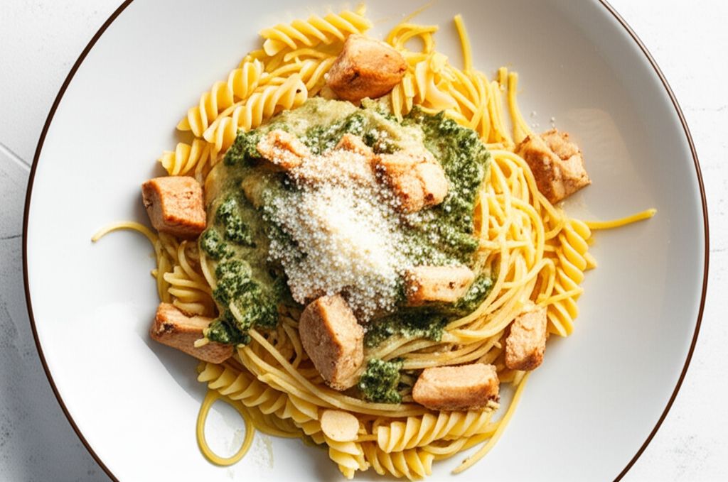 Basil Chicken and Pasta