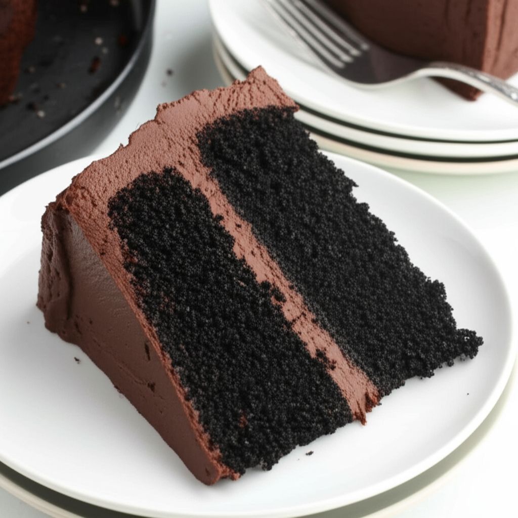 Black Chocolate Cake