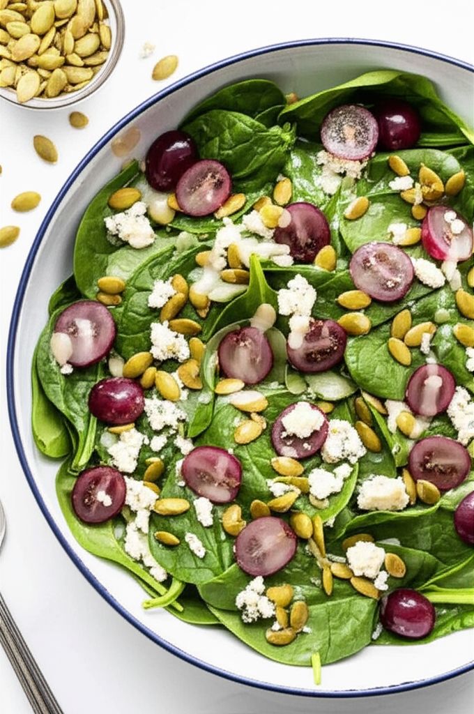 Blue Spinach Salad