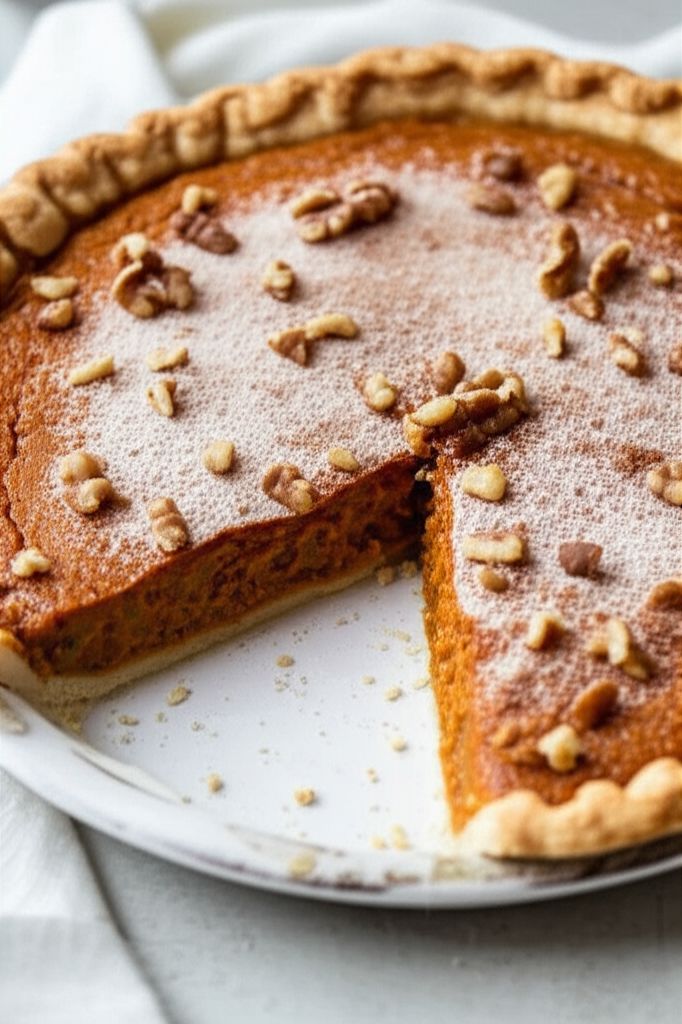 Carrot Spice and Walnut Pie