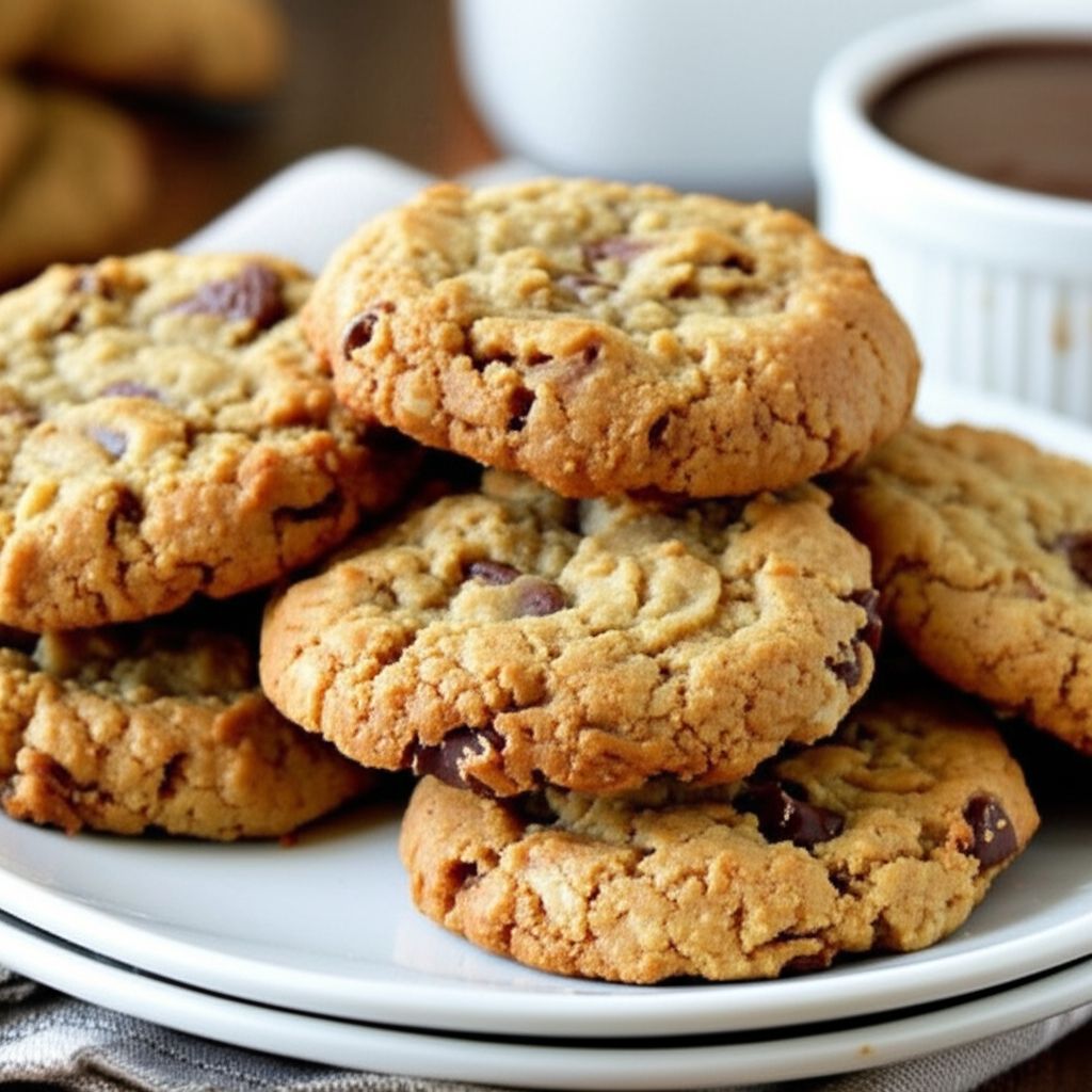 Chewy Crispy Coconut Cookies