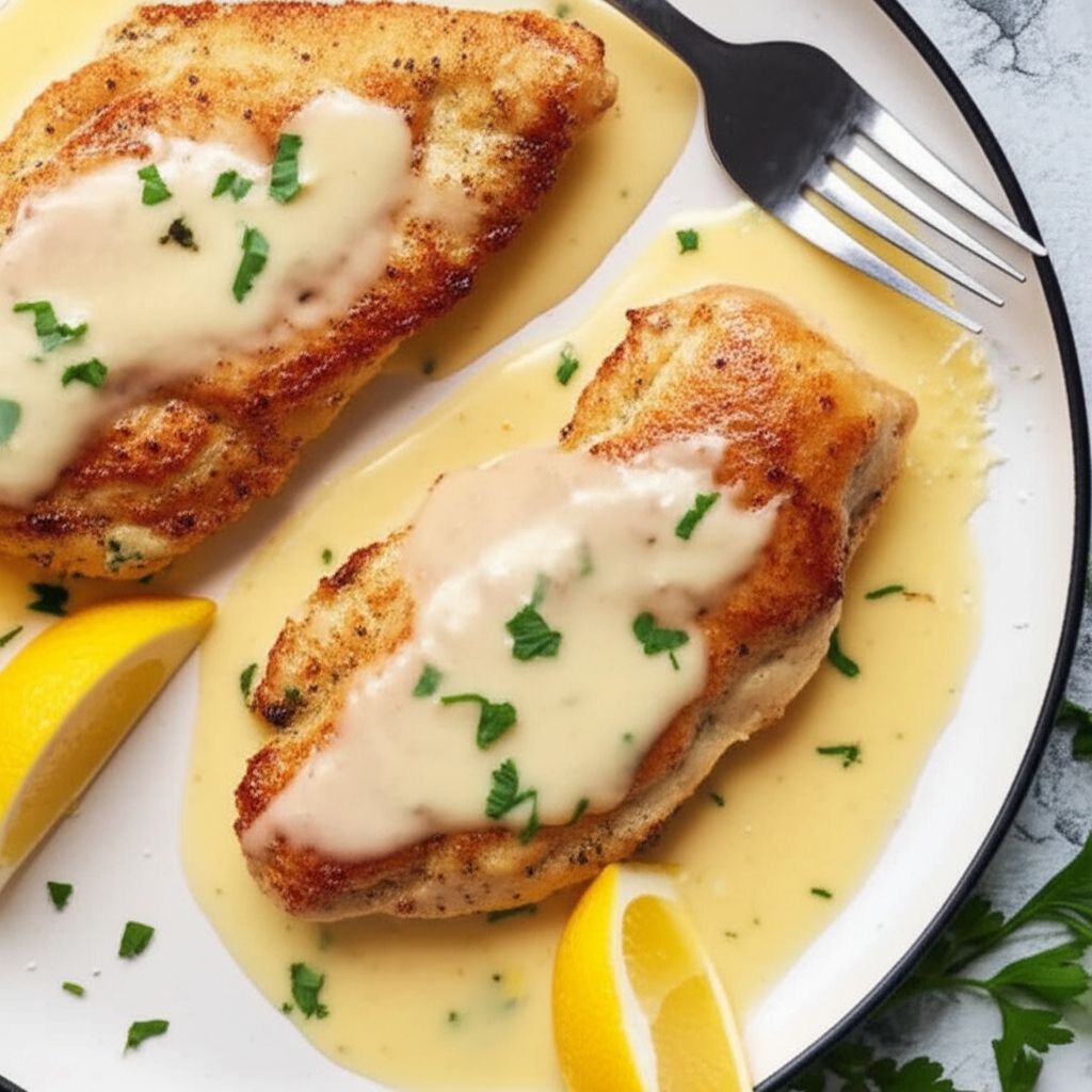 Chicken Francese for One