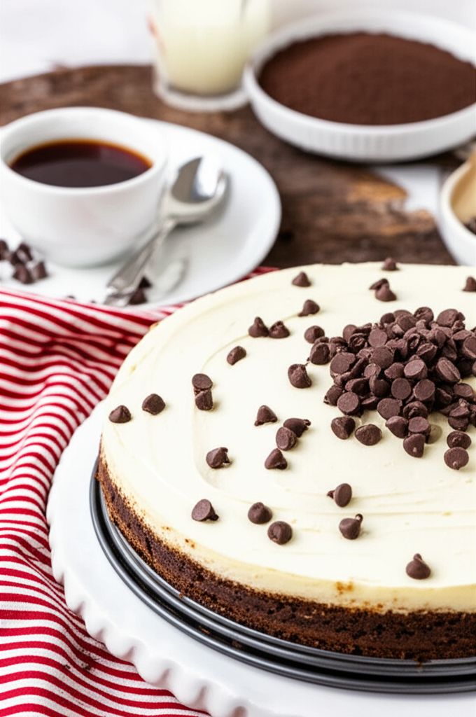 Chocolate Chip Cookie Dough Cheesecake
